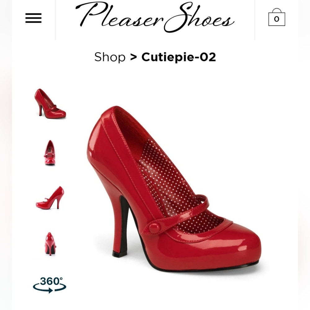 Red Mary Jane heel Size 9